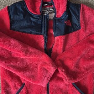 The North Face Kids Pink and Navy Fleece Jacket